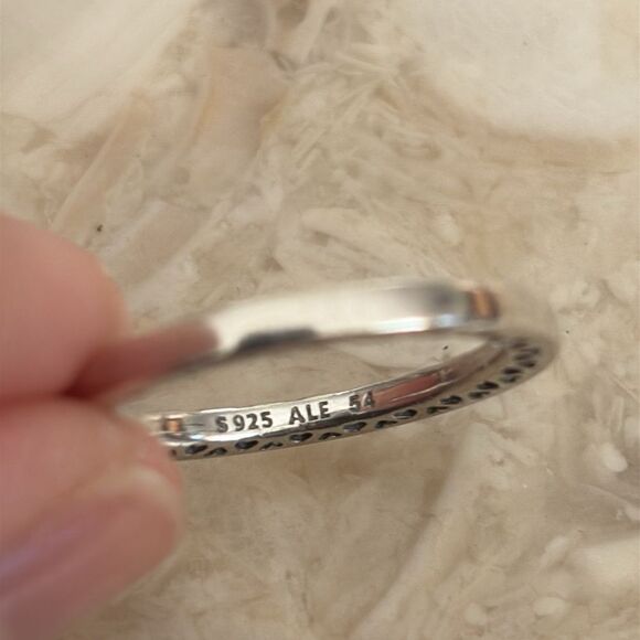 Classic Hearts of Pandora Ring ALE 925 Sterling Silver Size 54 - Picture 5 of 6